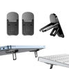 Picture of PONICOR 2PCS Zinc Alloy Mini Foldable Laptop Stand, Portable Computer Keyboard Riser with 2 Adjustable Angles, Self-Adhesive Invisible Notebook Stand and Keyboard Lift for Desk (Black)