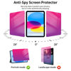 Picture of Juvraixo Privacy Screen Protector for iPad 10th Generation 10.9 inch (2022) A2696/A2757/A2777 Tempered Glass Anti-Spy Anti Blue Light [Face ID & Apple Pencil Compatible] Ultra Sensitive Case Friendly