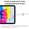 Picture of AreMe USB C to Pencil Adapter for Apple Pencil 1st Generation, USB-C Male to Pencil Charging Adapter for iPad 10th Gen, Type C iPencil Charger Connector Dongle Connector for iPad 10 (White)
