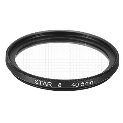 Picture of MECCANIXITY 40.5mm Star Lens Filter, Starburst Lens Filter 8 Points Star Camera Lens Filter for Night Scenery Glassworks