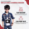 Picture of Inflatable Camara | Inflatable Clown Camera | Paparazzi & Photobooth Props | Oversized Camera Prop | Black/Silver | 10H x 7.5W x 5.5D Inches
