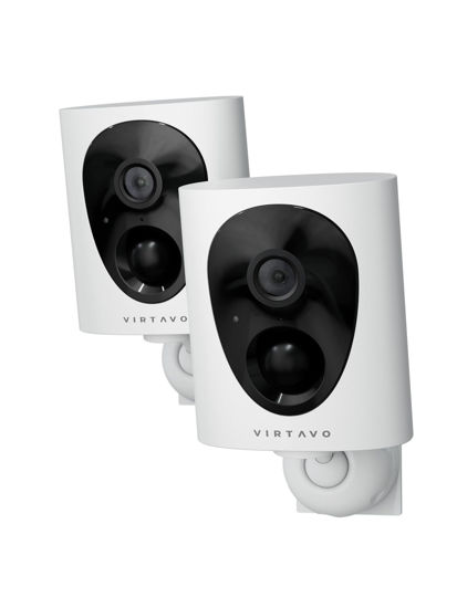 Picture of virtavo VistaFlask 2K Security Cameras Wireless Outdoor, Battery Powered, AI Motion Detection, for Home Security, Starlight Lens for Colorful Night Vision, Weatherproof, Cloud/SD Storage 2Pack
