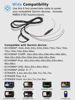 Picture of yourour 010-12199-04 Power/Data Cable Quick Connect Adaptor 4-Pin 4Xdv Compatible with Echo, Striker Plus, Striker Vivid, Striker 4, Fishfinder, Echomap