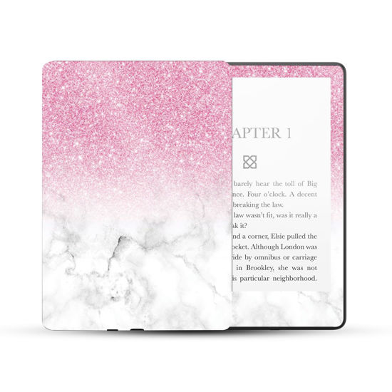 Picture of MightySkins Glossy Glitter Skin Compatible with Amazon Kindle Paperwhite 5 6.8-inch 11th Gen (2021) Full Wrap - Marble Glitz | Protective High-Gloss Glitter Finish | Easy to Apply | Made in The USA