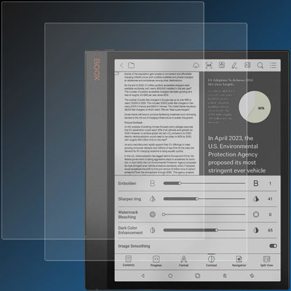 Picture of GOVTVA Anti-Glare (Matte) Screen Protector Designed for BOOX Tablet Note Air 3 C/Note Air3 BW/Note Air2 /Note Air2 Plus Anti Fingerprint Matte Skin PET Film (Nano Matte Anti Burst Soft Film)