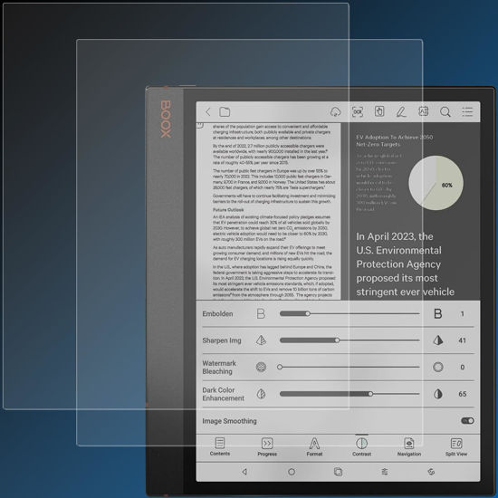 Picture of GOVTVA Anti-Glare (Matte) Screen Protector Designed for BOOX Tablet Note Air 3 C/Note Air3 BW/Note Air2 /Note Air2 Plus Anti Fingerprint Matte Skin PET Film (Nano Matte Anti Burst Soft Film)