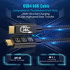 Picture of USB4 Cable, with Thunderbolt 5 Cable, 240 W Charging Cable, 80 Gbps Data Cable, gen4 cable,16K@60Hz 4K120Hz HDR, USB C to USB C Cable, for Hub, Dock, M2, M3, SSD, Laptops, Monitor (TB5 80G 240W 1.5M)