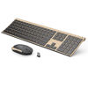 Picture of Wireless Keyboard and Mouse, Vssoplor 2.4GHz Rechargeable Compact Quiet Full-Size Keyboard and Mouse Combo with Nano USB Receiver for Windows, Laptop, PC, Notebook-Black Gold