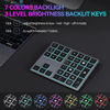 Picture of Doohoeek Updated Backlit Bluetooth Keypad for iPad Procreate Compatible with iOS17 or Later, Rechargeable Keyboard for Procreate and Drawing Shortcuts for iPad and Graphic Tablets, Grey