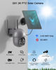 Picture of ANRAN 3MP Security Camera Wireless Outdoor, 2K Solar Outdoor Camera with 360° View, Smart Siren, Spotlights, Color Night Vision, PIR Human Detection, Pan Tilt Control, 2-Way Talk, Q01 Grey 2 Packs
