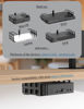 Picture of NOTMBESTM Universal Under Desk Mount Holder for Game Console, Media Players, Audio Interface, Mini Pc, UPS System, Projector Ceiling Mount Fit for Any Other 0.6" to 3.5" Thick Devices (Black)