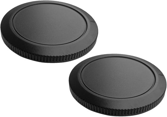 Picture of RF Body Cap Cover for Canon EOS R50 R100 R10 R8 R7 R6 R6 Mark II R5 R5C R3 R RP More Canon RF Mount Camera(for Accessories),HUIPUXIANG [2 Sets]