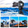 Picture of Camera Tripod, 74" DSLR Camera Tripod with 2 QR Plates for Sony/Nikon/Canon, Lightweight Video Tripod Stand for Travelling, Phone Tripod with Fluid Head/Phone Holder/Wireless Remote Max.Load 6kg