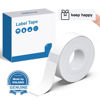 Picture of POLONO Genuine P31S Label Maker Tape, Adapted Label Print Paper, 15x40mm(0.59"x1.57"), Self-Adhesive Label Maker Tape Refill for Home/Office, Compatible with P31S Label Maker, 180 Labels, White