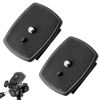 Picture of Voganacee 2-Pack Universal 43x43mm Quick Release Plate Set for Velbon Tripods, Compatible with CX-444, CX-888, CX-460, DF-50 - Durable, Easy-to-Use Quick Release System for Efficient Photography