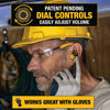 Picture of DEWALT Bluetooth Jobsite Pro X2 ANC True Wireless Earbuds, 38 dB Noise Reduction Rated Work Earbuds, Turn Dial Controls, 10 Hr Runtime (40+ w/Case), 4 EQ Modes, IP54, Active Noise Cancelling