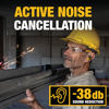 Picture of DEWALT Bluetooth Jobsite Pro X2 ANC True Wireless Earbuds, 38 dB Noise Reduction Rated Work Earbuds, Turn Dial Controls, 10 Hr Runtime (40+ w/Case), 4 EQ Modes, IP54, Active Noise Cancelling