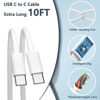 Picture of 10FT Fast Charger for iPad, Charger for iPad Pro,USB C Fast Charging Block with 10FT USB Type-C to C Cable Cord for iPad 10th Gen, iPad Pro 13/12.9/11 in 2020/2021/2022/2024,Mini 6th,Air 5/4th [2Pack]