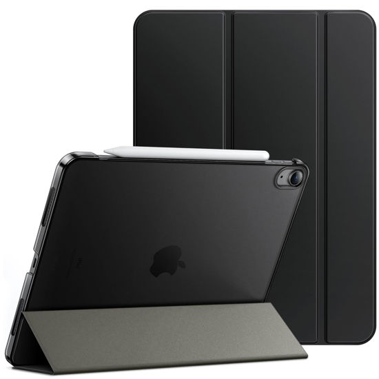 Picture of JETech Case for iPad Air 11-Inch M2 (2024), iPad Air 5/4 (2022/2020 5th/4th Generation 10.9-Inch), Slim Stand Hard Back Shell Cover with Auto Wake/Sleep (Black)