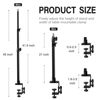 Picture of Obeamiu 2 Pack C Clamp Desk Mount Light Stand with 1/4" Ball Head and Hot Shoe Mount Adapter, 21-45 Inch Adjustable Tabletop Bracket Stand for DSLR Camera, Ring Light, Video Monitor, Microphone Webcam