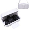 Picture of Camera Case for Canon EOS Rebel R100 / R50 / T7 / R5 / R6 Mark II / R7 / R8 / 90D / 5D Mark IV, Sony, Nikon DSLR SLR Camera, 18-55mm Lens, SD Card, Battery and Cable with Shoulder Strap, White
