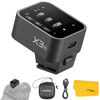 Picture of Godox X3N X3-N TTL Wireless Flash Trigger for Nikon Camera, 2.4G Wireless Touchscreen Flash Transmitter, Support TTL Auto/Manual/Multi Flash, Built-in Lithium Battery, High-Definit OLED Screen