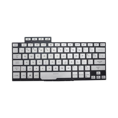 Picture of New Replacement Keyboard for Asus ROG Zephyrus G14 GA401 GA401U GA401IV GA401M GA401QH GA401QM Backlit US Silver