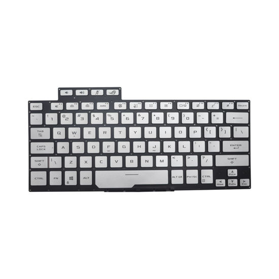 Picture of New Replacement Keyboard for Asus ROG Zephyrus G14 GA401 GA401U GA401IV GA401M GA401QH GA401QM Backlit US Silver