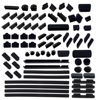 Picture of LAMPVPATH 80 PCS Computer Laptop and Motherboard Anti-dust Plugs, 25 Types of Port Anti-dust Covers Stoppers for Computer Laptop and Motherboard - DO NOT Fit MacBook