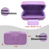 Picture of Camera Case for Canon EOS Rebel R100 / R50 / T7 / R5 / R6 Mark II / R7 / R8 / 90D / 5D Mark IV, Sony, Nikon DSLR SLR Camera, 18-55mm Lens, SD Card, Battery and Cable with Shoulder Strap, Purple