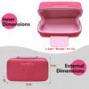Picture of Camera Case for Canon EOS Rebel R100 / R50 / T7 / R5 / R6 Mark II / R7 / R8 / 90D / 5D Mark IV, Sony, Nikon DSLR SLR Camera, 18-55mm Lens, SD Card, Battery and Cable with Shoulder Strap, Magenta+Pink