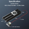 Picture of WAVLINK Heatsink 880F with SATA 15Pin Interface, M.2 Heatsink Supporting 2280 NVMe PCIe and SATA SSD for PC/M-ATX/MINI-ITX/ATX/E-ATX, Performance Cooler with Rotating Fan, Aluminum Casing, Thermal Pad