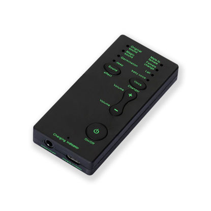 Picture of Mini Portable Voice Changer, Handheld Microphone Voice Modulator Disguiser with 8 Sound Effects, Live Broadcast Voice Gaming Recording for Mobile Phone Computer PS4 PS5 Xbox One Games Streaming