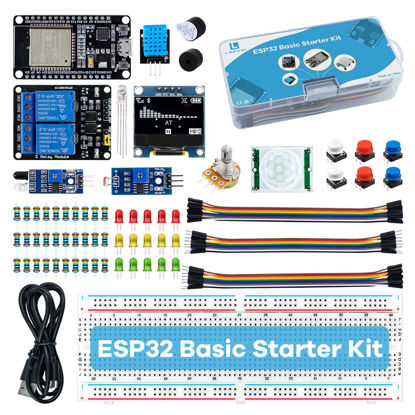 Picture of LAFVIN Basic Starter Kit for ESP32 ESP-32S WiFi I OT Development Board with Tutorial Compatible with Arduino IDE