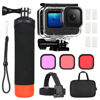 Picture of MYAKON Waterproof Case for GoPro Hero 13/Hero 12/Hero 11/Hero 10/Hero 9 Black, Protective Diving Housing, Floating Handle, Head Strap, Storage Carrying Case Accessories for Go Pro Hero13/12/11/10/9