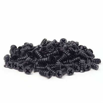 Picture of Honbay 100PCS M5x10 Computer Case Fan Screws Computer Cooling Fan Mount Screws Self-Tapping Screws (Black Zinc)