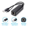 Picture of REVODATA Gigabit Type C PoE Splitter 5V/4A, PoE 48V to USB-C 5V/4A Output, Comply IEEE802.3af/at, Adaptive 10/100/1000Mbps, PoE Adapter Splitter for Smart Home/Pi 4B/4B+ (TYPEC0504G)