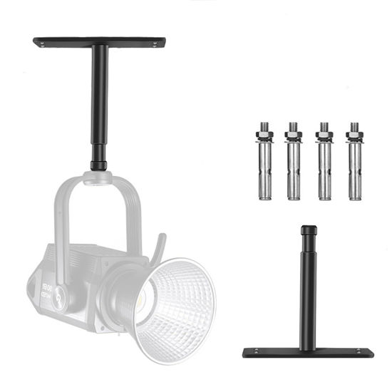 Picture of YUOCU Baby Pin Plate Wall Ceiling Mount, 4.7inch Baby Pin Overhead Wall Holder with 5/8" Stud for Photography Video Studio Lighting, Strobe Light, Ring Light, Softbox, Camera, Flash