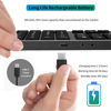 Picture of LOONASA Bluetooth & 2.4G Number Pad, Rechargeable Wireless Numeric Keypad, Slim Silent 34-Keys External Numpad USB Keyboard Compatible for MacBook, iPad, iPhone, iOS, Laptop, Windows, Android, PC