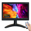Picture of WHOLEV Security Monitor 10.1" CCTV Monitor 1024x600 FHD PC Monitor with VGA HDMI BNC AV USB Input Built-in Speaker 178° Wide Angle for Raspberry Pi Game Computer Monitor