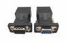 Picture of Halokny RS232 DB9 9Pin to RJ45 Ethernet Converter, DB9 Male & Female to RJ45 Female Serial Adapter (1 Set)