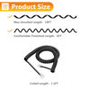 Picture of Uvital Phone Handset Cord Detangler for Desk Phone, RJ9 2Pack 10FT Landline Phone Cord(Coiled Length: 1.2FT) and 2 Pack Anti-Tangle Telephone Cord Untangler, 360° Rotating Swivel, Black