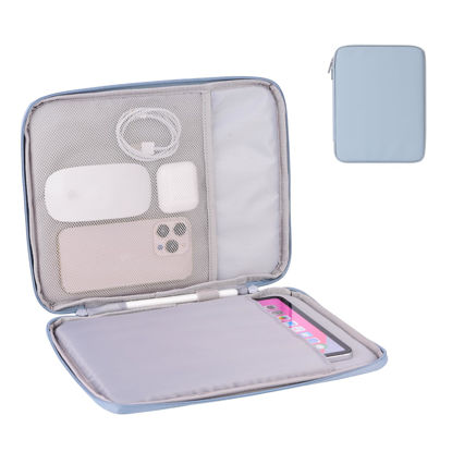 Picture of DDgro Padded Tablet Sleeve Bag for 9-11 Inch iPad, iPad Pro, iPad Air and Other Tablets (PU-Misty Blue, 11 inch)