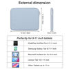 Picture of DDgro Padded Tablet Sleeve Bag for 9-11 Inch iPad, iPad Pro, iPad Air and Other Tablets (PU-Misty Blue, 11 inch)