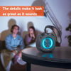 Picture of PEICHENG Speaker, Small Portable Bluetooth Wireless IPX5 Waterproof Shower Speaker,Loud Stereo Sound Deep Bass,Dual Pairing, RGB Lights,Long Playtime for Outdoor Party, Great Gift,1PC(Black)