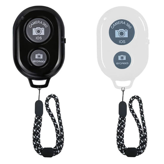 Picture of Wireless Camera Shutter Remote Control for Smart Phones- Compatible with iOS/Android (1 White+1 Black)