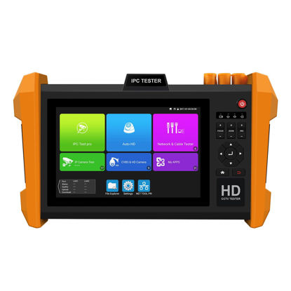 Picture of WANLUTECH 8K IP Camera Tester, CCTV Tester Support 8MP SDI AHD CVI TVI CVBS 8K IP Camera Test HDMI & VGA Input 7 inch IPS Touch Screen SFP Optical Module Port (K15-ADHS)