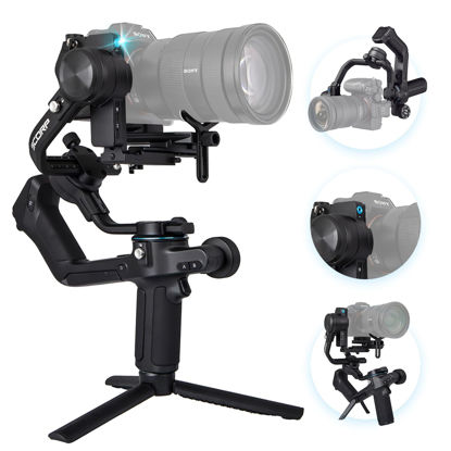 Picture of FeiyuTech SCORP 2[Official]Camera Stabilizer, Built-in AI Tracker,3-Axis Gimbal for Sony/Canon/Nikon/Fujifilm Mirrorless&DSLR Camera,Upgrade Joystick&Touch Screen,Max 5.51lbs, Native Vertical Shooting