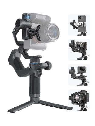 Picture of FeiyuTech [Official] SCORP Mini-2 All in One 3-Axis Camera Stabilizer,Built-in AI Track Sensor Handheld Gimbal for Sony A7III,Canon R6,Nikon Z30,Fujifilm,GoPro11/12,iPhone 15 14Pro,Samsung,Max 2.65lb