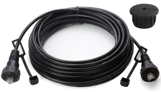 Picture of JYINCPED 25FT Network Ethernet Cable for Garmin Marine RJ45, Replacement for 010-10551-00, Ethernet Network Cable Compatible with Garmin Navigation Screen/Fish Finder/GMS 10/Radar GPSMAP/GMR/UHD